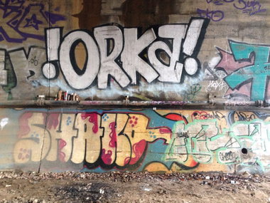 Graffiti Bombing - Photo by Orkaorka - ORKA (2015)