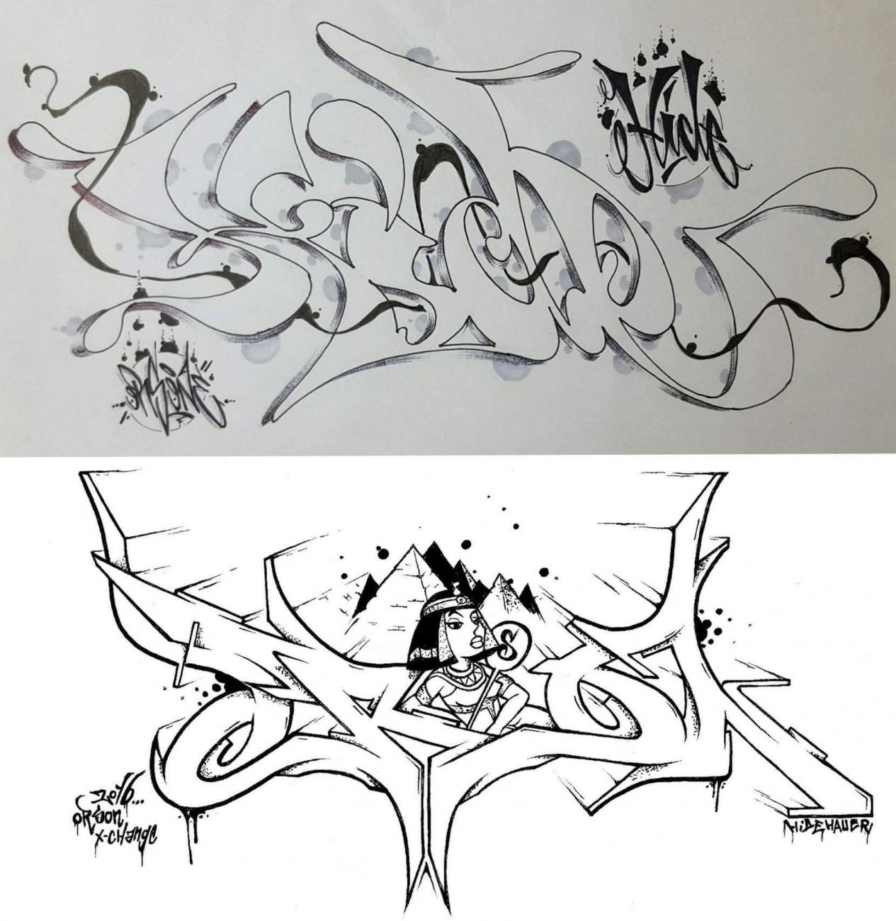 Graffiti Sketch - Photo by Orson (2016)