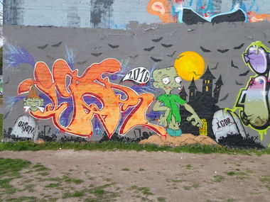 Graffiti Wall - Photo by Orson (2016)