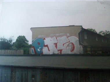 Graffiti Bombing - Photo by Orson (1995)
