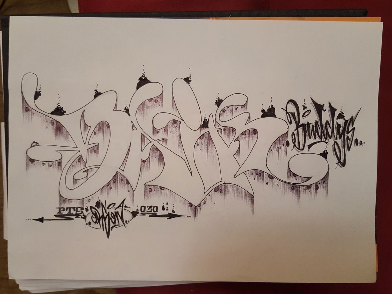 Graffiti Sketch - Photo by Orson (2016)