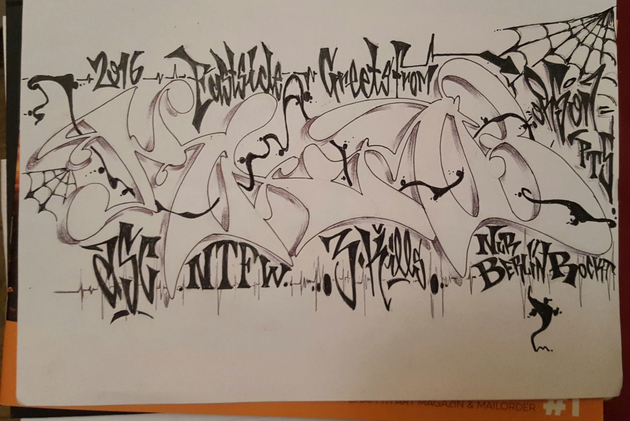 Graffiti Sketch - Photo by Orson (2016)