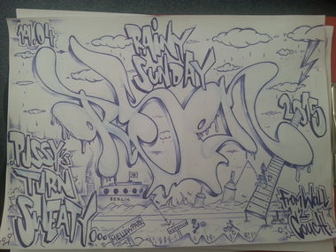 Graffiti Sketch - Photo by Orson (2015)