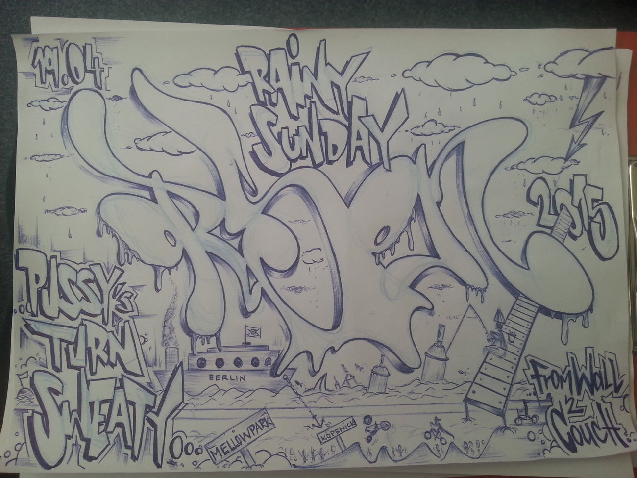 Graffiti Sketch - Photo by Orson (2015)