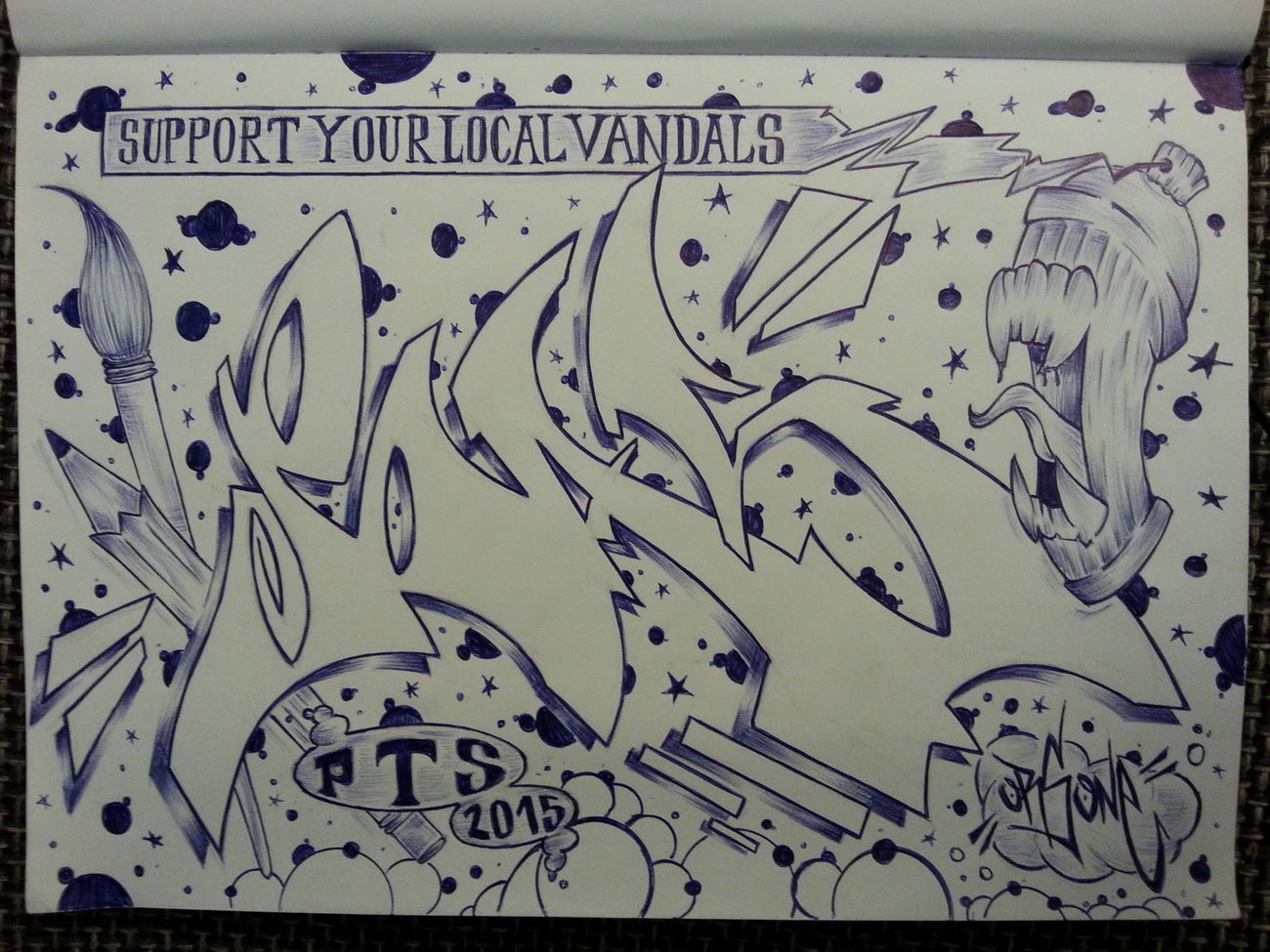 Graffiti Sketch - Photo by Orson (2015)