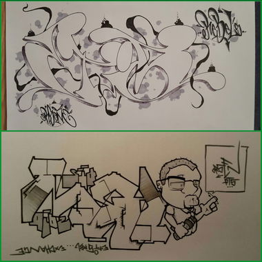 Graffiti Sketch - Photo by Orson (2016)