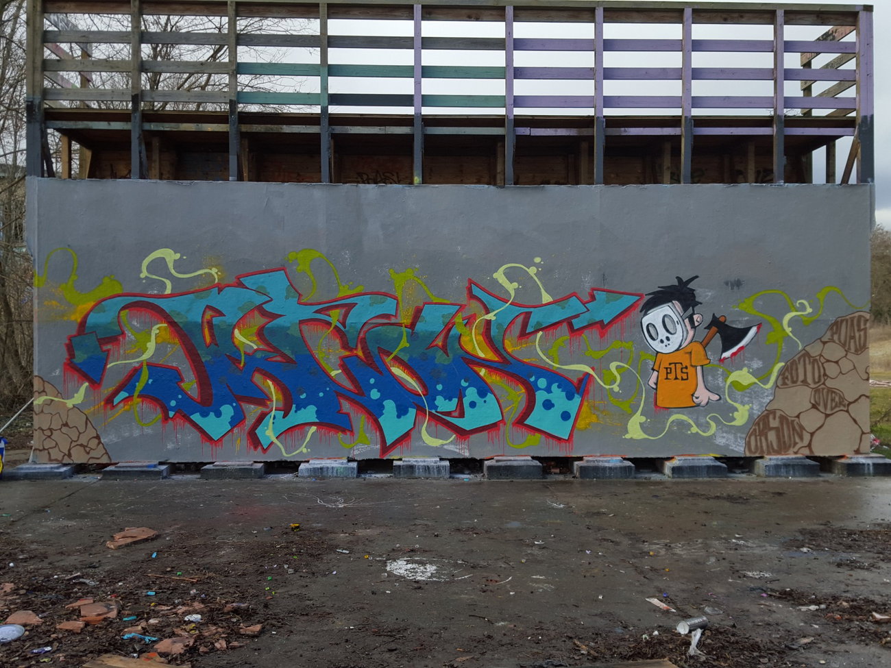 Graffiti Wall - Photo by Orson (2016)