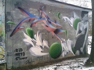 Graffiti Wall in Perm - Photo by Osnova - Osnova, Rid, Heto (2009)