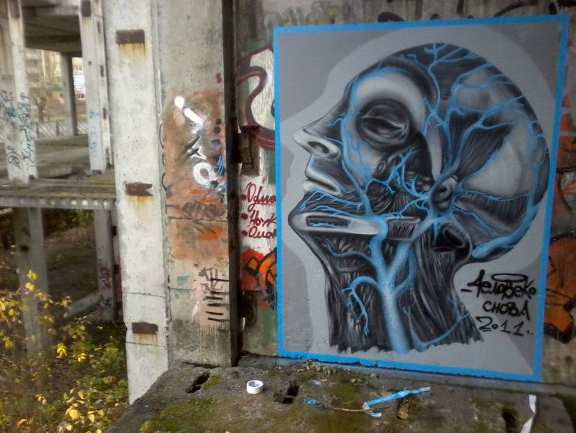 Graffiti Street Art in Perm - Photo by Osnova - Osnova (2011)