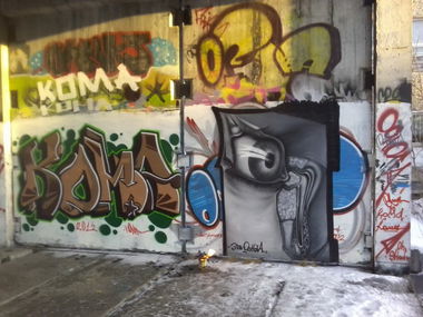 Graffiti Wall in Perm - Photo by Osnova - Osnova, Koma (2012)