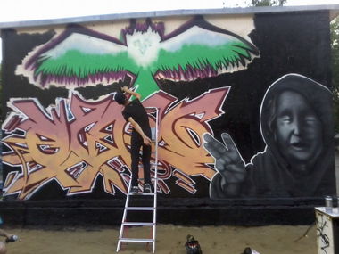 Graffiti Wall in Perm - Photo by Osnova - Osnova, Aero (2013)