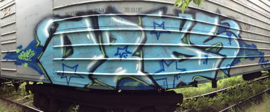 Graffiti Train - Photo by Oteasolb