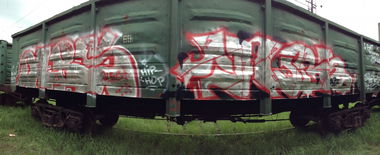 Graffiti Train - Photo by Oteasolb