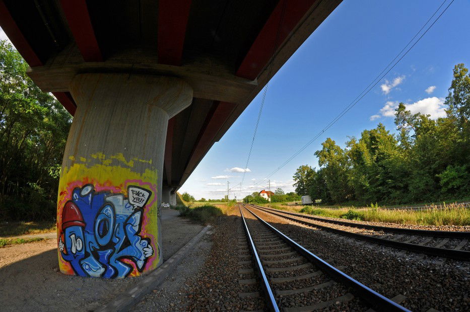 Graffiti Bombing in Karlsruhe - Photo by Otik - Otik (2013)