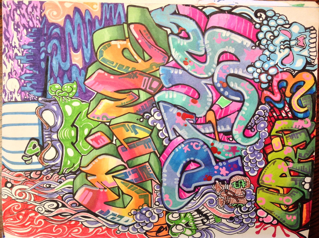 Graffiti Sketch - Photo by PDubbz (2018)