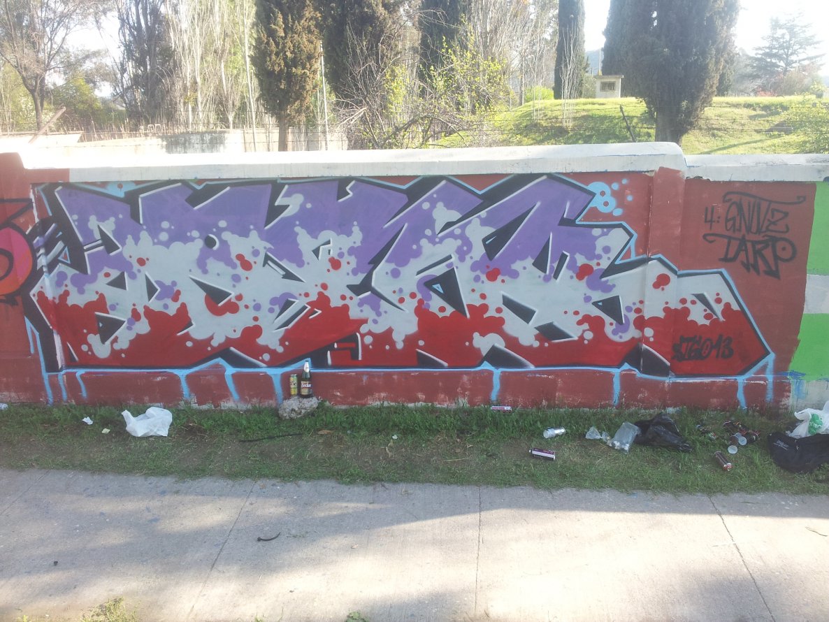 Graffiti Wall in Santiago - Photo by PENCA - penca, hrc, santiago (2013)