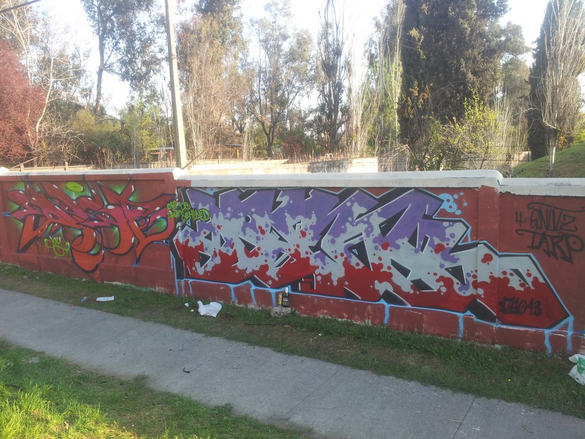 Graffiti Wall in Santiago - Photo by PENCA - dest, penca, santiago (2013)