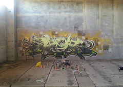 Graffiti Wall - Photo by PHAS196 - Eros, Acok, Wall (2016)