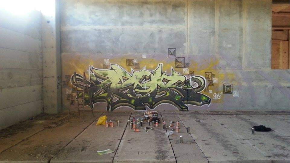 Graffiti Wall - Photo by PHAS196 - Eros, Acok, Wall (2016)