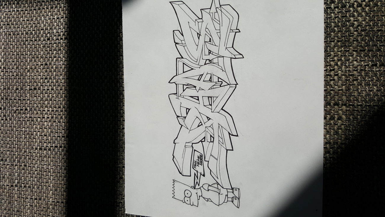 Graffiti Sketch - Photo by PHAS196 - simpsons, phas, sketch (2016)