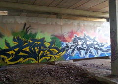 Graffiti Wall - Photo by PHAS196 - Acok, Imor, Wall (2016)