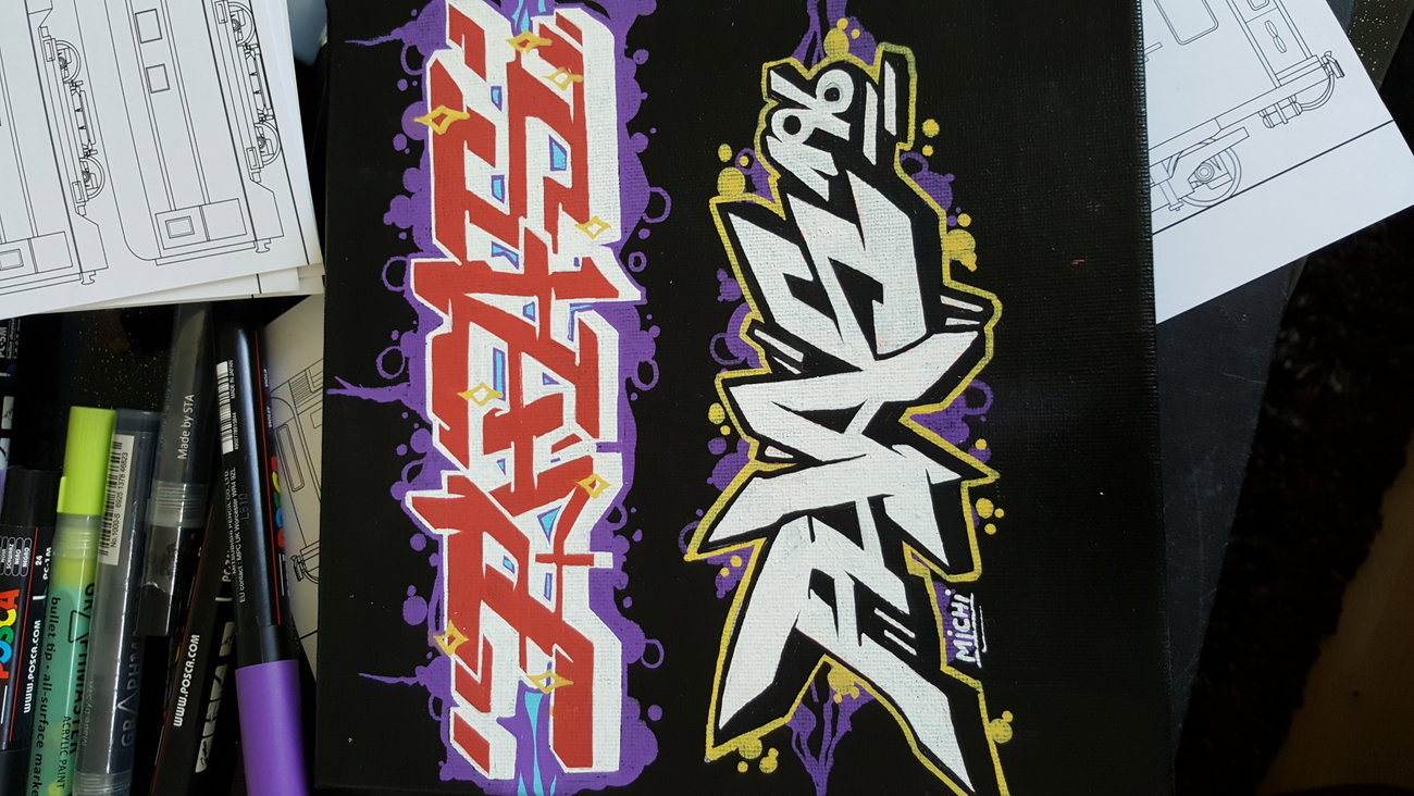 Graffiti Sketch - Photo by PHAS196 - little, styles, canvas