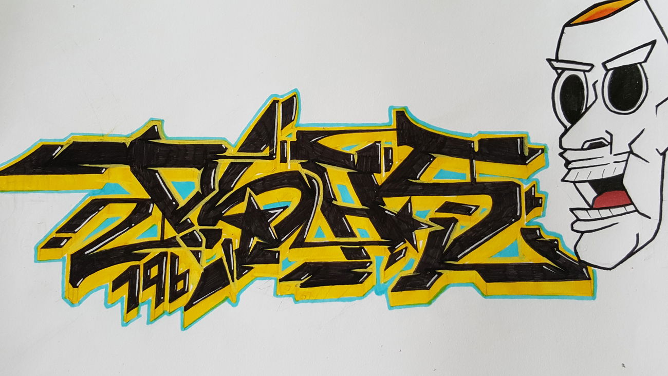 Graffiti Sketch - Photo by PHAS196 - style, black, and (2016)