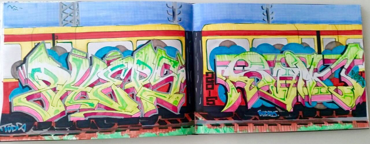 Graffiti Sketch - Photo by PHEPS - PHEPS, SEIK (2015)