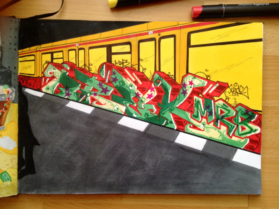 Graffiti Sketch - Photo by PHEPS - Qrek (2014)