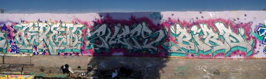 Graffiti Wall - Photo by PHEPS - GREB, PHEPS, BIRD (2014)