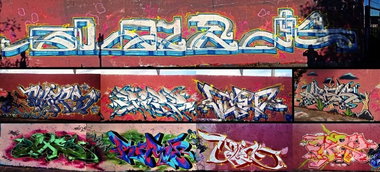 Graffiti Wall - Photo by PHEPS - QREK, PHEPS, SIPE (2014)