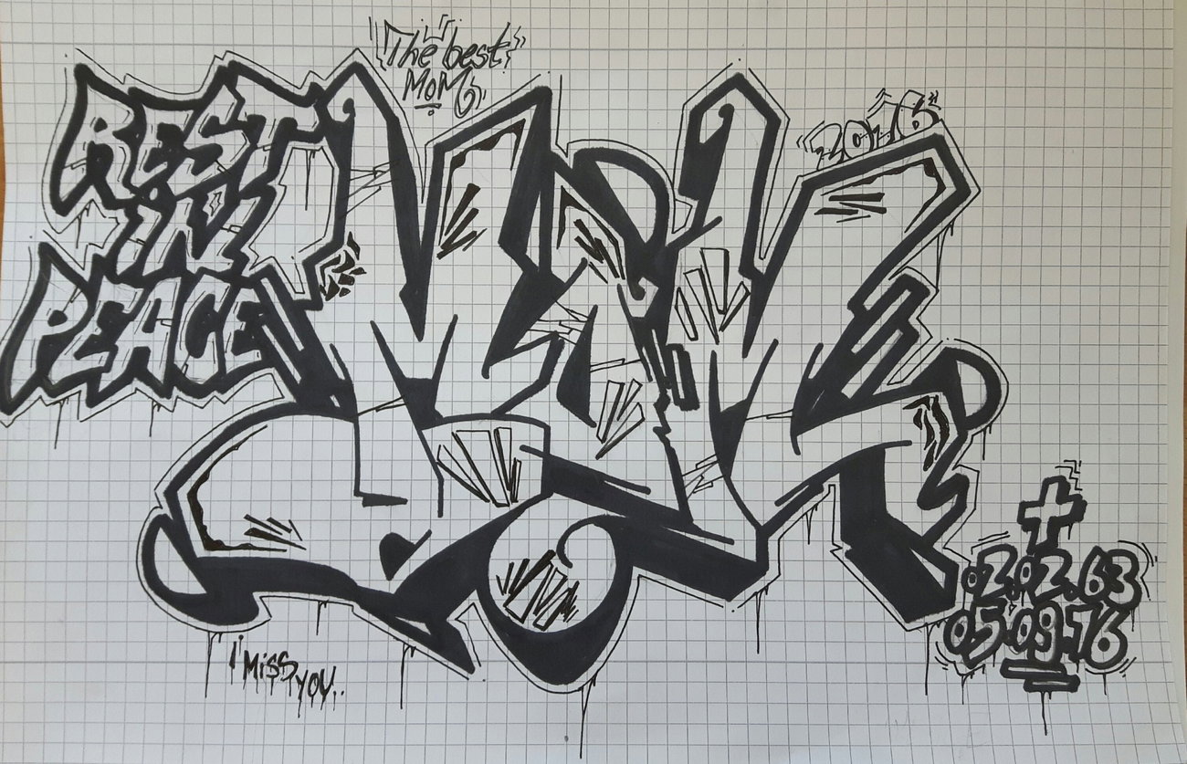 Graffiti Photo by PHEPS - REST, IN, PEACE (2016)