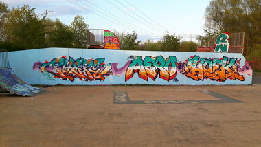 Graffiti Wall - Photo by PHEPS - PHEPS, AERO, HOEK (2017)