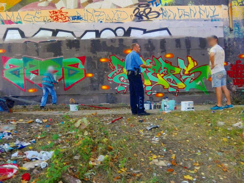 Graffiti Wall - Photo by PHEPS - ZAGS, PHEPS, POLIZEI (2017)
