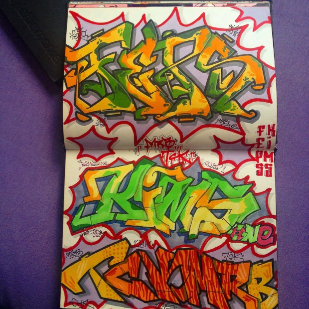 Graffiti Sketch - Photo by PHEPS - FEPS, KIMS, TCK