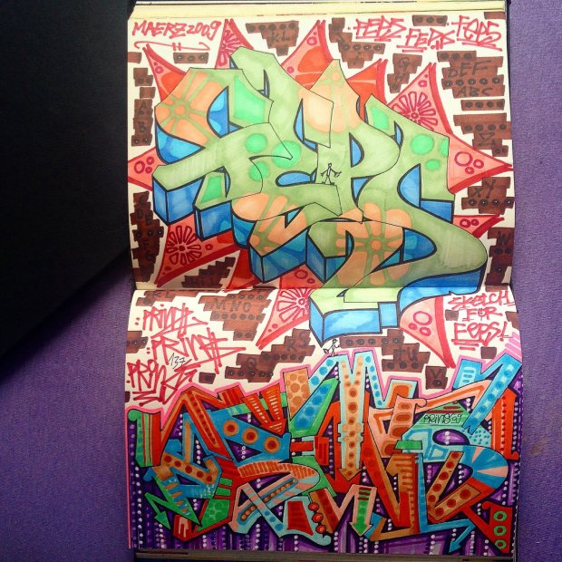 Graffiti Sketch - Photo by PHEPS - FEPS, PRINS, ..by