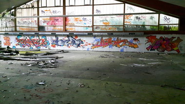 Graffiti Wall - Photo by PHEPS - PHEPS, SILT, VOSK (2017)