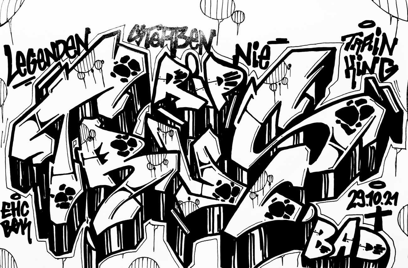 Graffiti Sketch - Photo by PHEPS - Trus, Rip, King (2021)