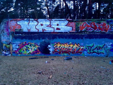 Graffiti Wall - Photo by PHEPS - MRB, TOBO, MISTIE (2015)