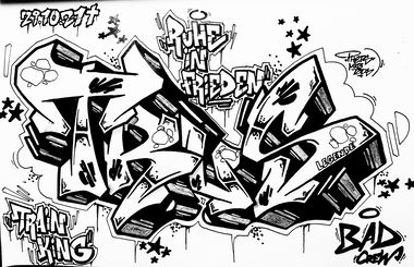 Graffiti Sketch - Photo by PHEPS - Trus, Rip, King (2021)