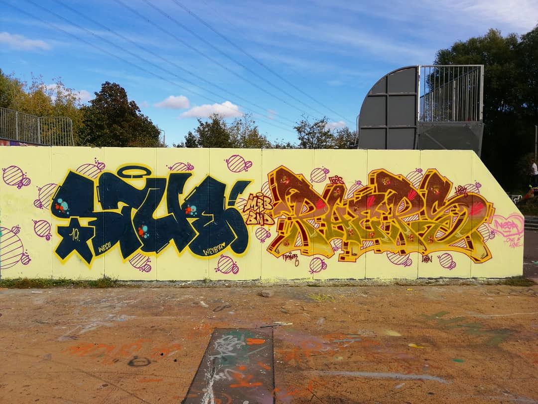 Graffiti Wall - Photo by PHEPS - Stue, Pheps, MRB-TODS-BND