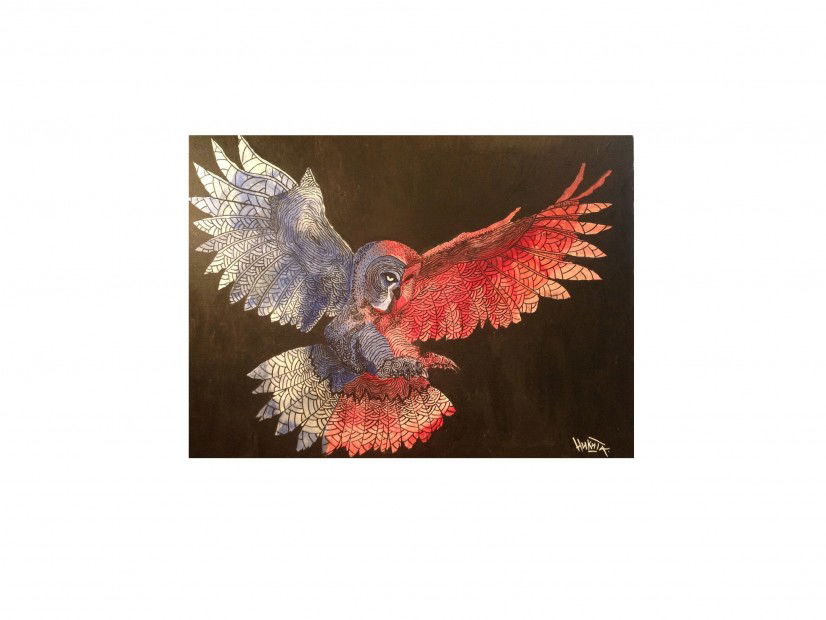 Graffiti Sketch in Moscow - Photo by PIKEuws - Pike, bird, firebird (2013)