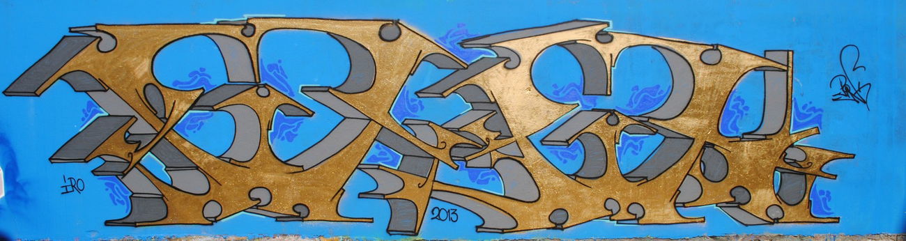 Graffiti Wall in Pirgos - Photo by PINK (2013)