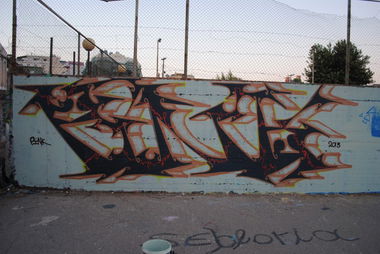 Graffiti Wall in Pirgos - Photo by PINK (2013)