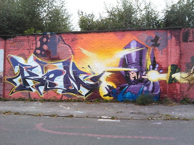 Graffiti Wall in Essen - Photo by PL_PartyZan - Kont, Wert, NSIS (2013)