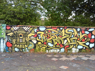 Graffiti Wall in Essen - Photo by PL_PartyZan - character, arabic, arabesque (2013)