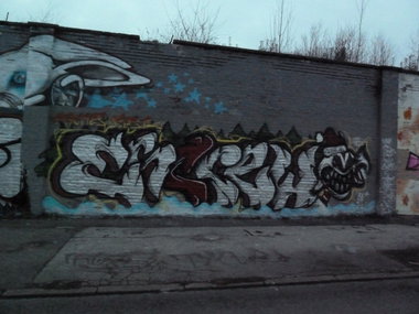 Graffiti Wall in Essen - Photo by PL_PartyZan - esc, crew, ewc (2013)