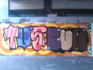 Graffiti Wall in Essen - Photo by PL_PartyZan - tv, tvs, tv's (2014)