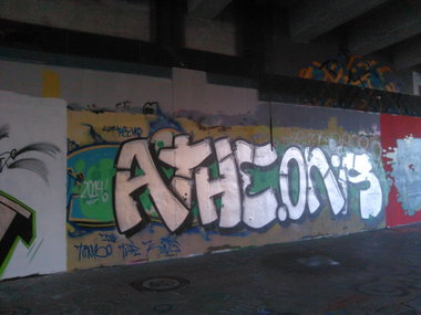 Graffiti Wall in Essen - Photo by PL_PartyZan - athe, onis, echo (2014)