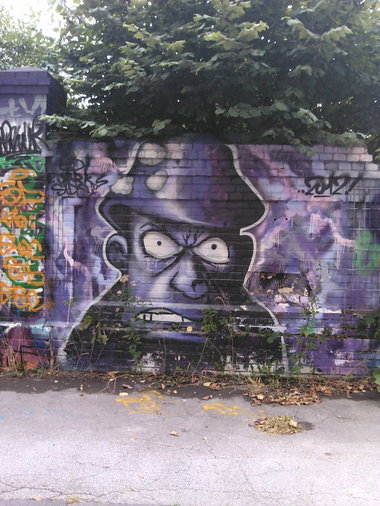 Graffiti Wall in Essen - Photo by PL_PartyZan - dark, side, ruhrgebiet (2012)